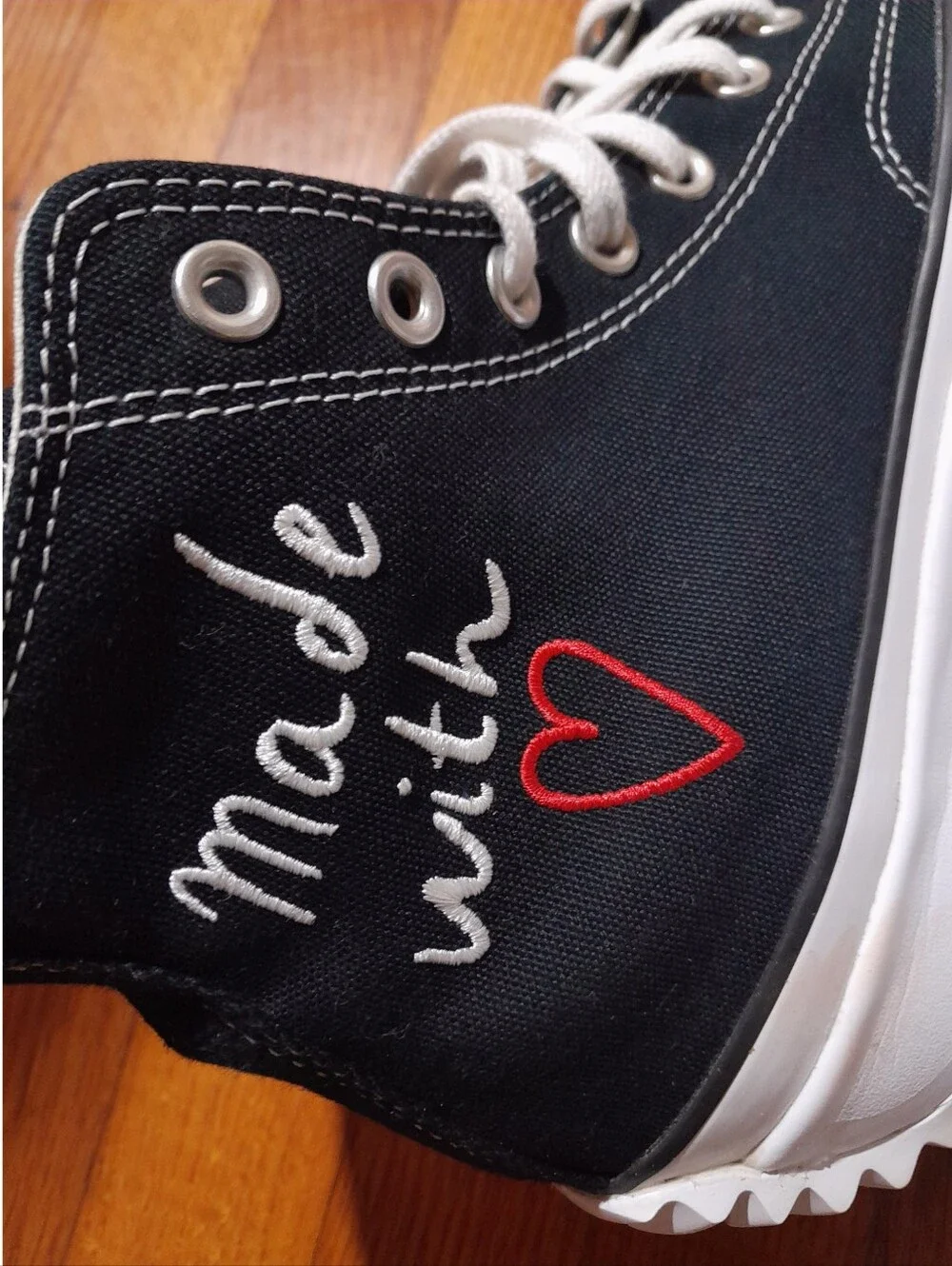 Converse Run Star Hike Platform Embroidered Valentines Day Womens 10.5